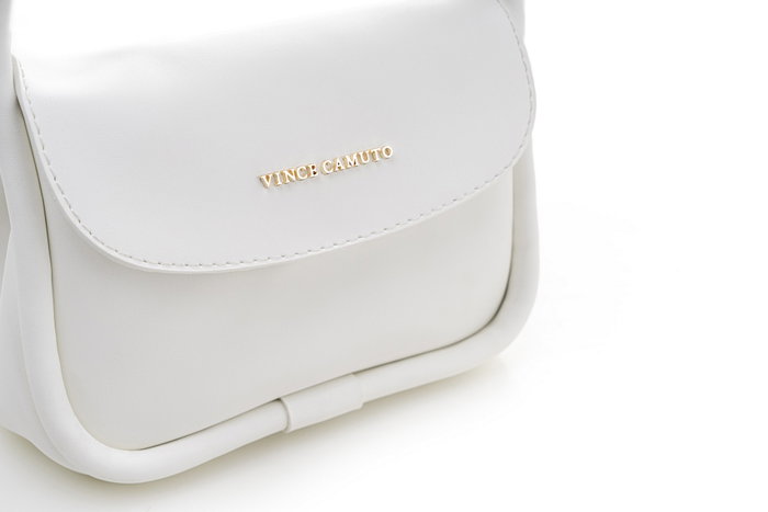 Vince Camuto Bolso Como - White Blanco Piel de Polivinilo 19x15x9 cm